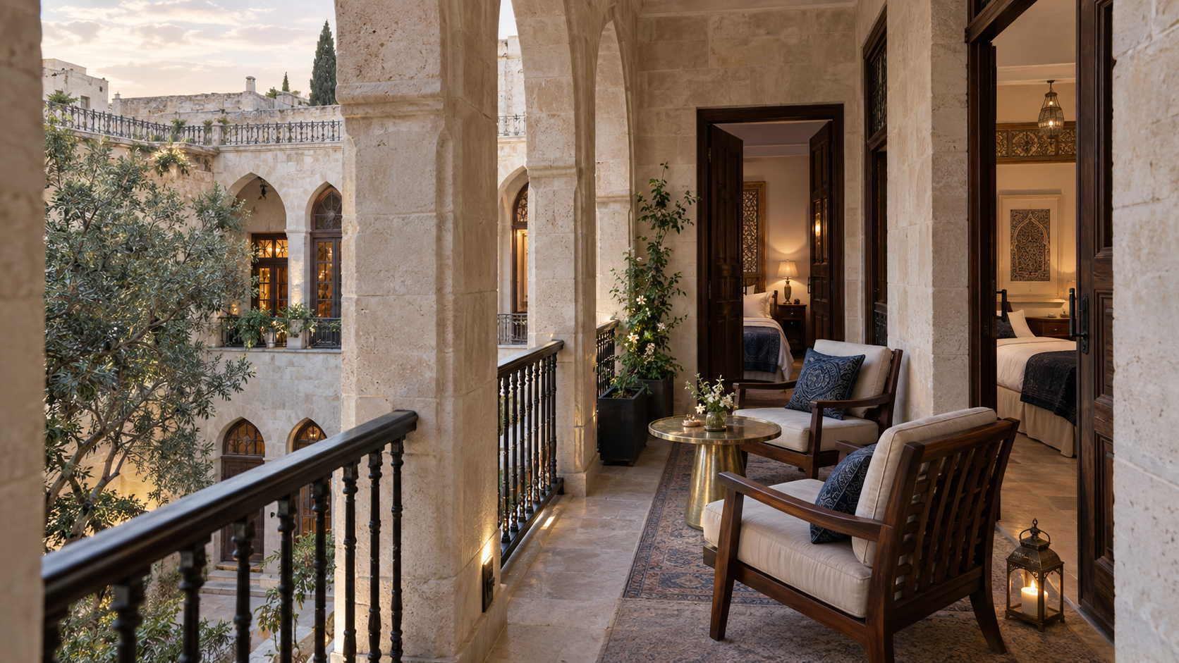 Atmosphere study for the historic south gallery and guest lounge